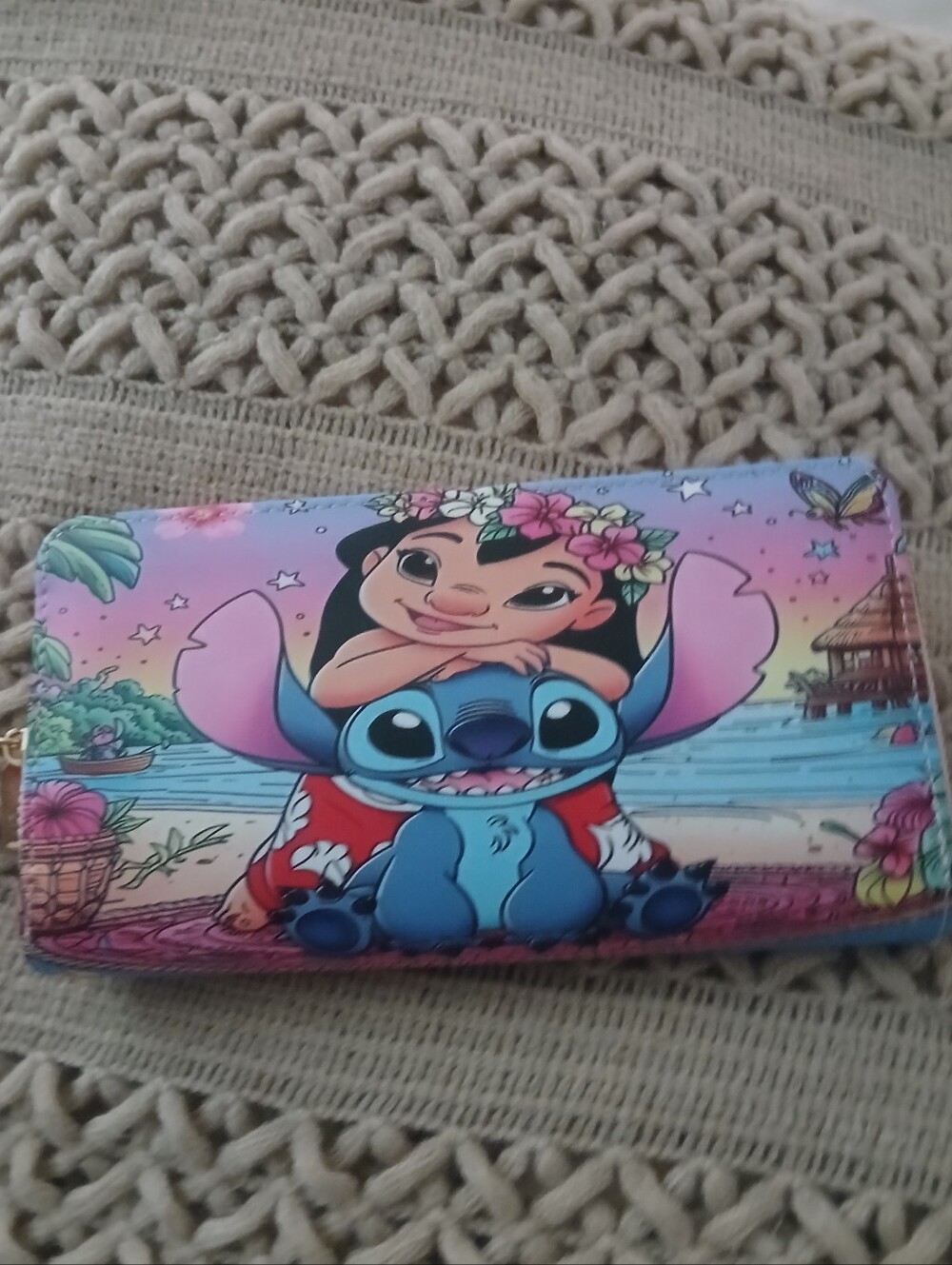 Lilo & Stitch Pink Wallet Wristlet